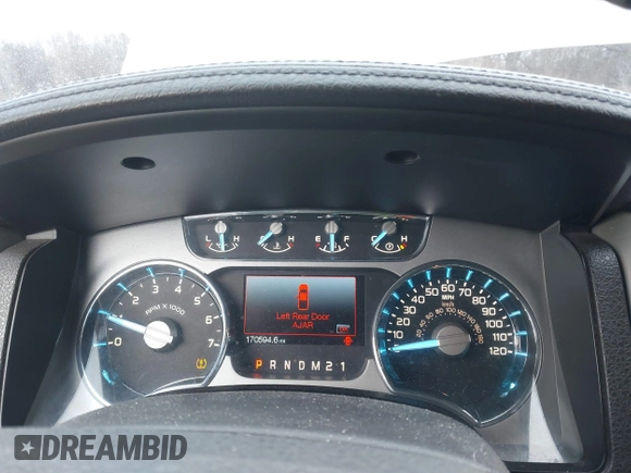 2011 Ford F-150 Lariat with VIN 1FTFW1E60BFA47055, listed as a IAAI auction lot 41693226 with 170,594 mi miles. Bid and sale history available at carsss.com. Image 7.