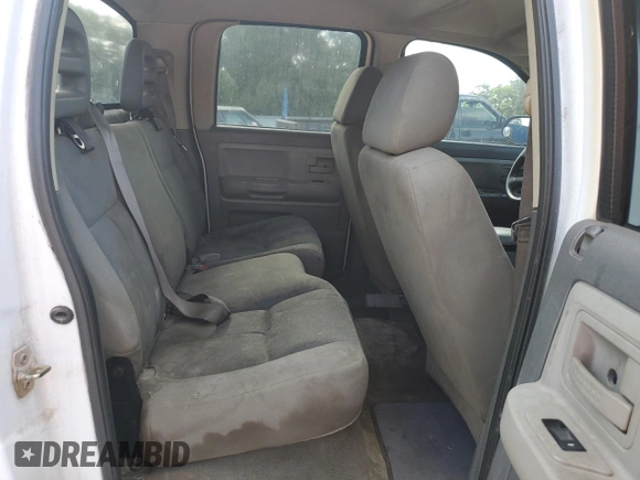 2006 Dodge Dakota SLT with VIN 1D7HE48N46S605282, listed as a Copart auction lot 52635085 with 275,039 mi miles and Salvage Title. Bid and sale history available at DreamBid. Image 10.