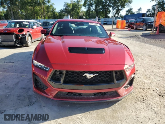 2024 Ford Mustang GT с VIN 1FA6P8CF0R5421646, выставлен на аукционе Copart как лот 61478275 с пробегом 2 331 миль миль и Списание • Salvage title. История ставок и продаж доступна на DreamBid. Изображение 5.
