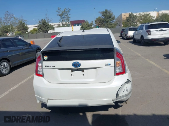 2013 Toyota Prius One with VIN JTDKN3DU8D5672924, listed as a IAAI auction lot 42011744 with 153,772 mi miles. Bid and sale history available at carsss.com. Image 17.