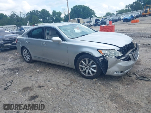 2008 Lexus LS 460 with VIN JTHBL46F785080803, listed as a IAAI auction lot 42484562 with 125,398 mi miles and . Bid and sale history available at DreamBid. Image 1.