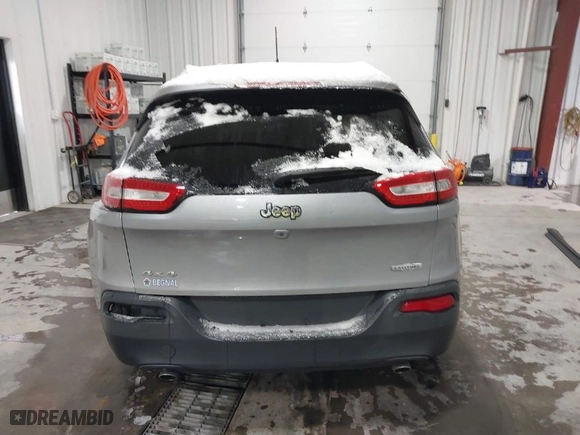 2014 Jeep Cherokee Latitude with VIN 1C4PJMCS9EW124434, listed as a IAAI auction lot 41582319 with 123,372 mi miles. Bid and sale history available at carsss.com. Image 16.