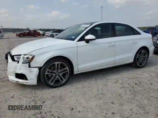2018 Audi A3 Sedan Premium with VIN WAUAUGFF5J1018824, listed as a Copart auction lot 57607604 with 65,062 mi miles and Salvage Title. Bid and sale history available at carsss.com. Image 1.