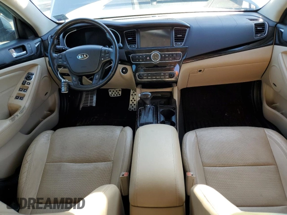 2015 Kia Cadenza Premium with VIN KNALN4D70F5170753, listed as a Copart auction lot 77714704 with 90,799 mi miles and Salvage Title. Bid and sale history available at carsss.com. Image 8.