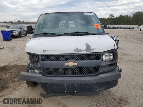 2012 Chevrolet Express Cargo z VIN 1GCWGFCA3C1155900, wystawiony jako Copart lot #42517515 z przebiegiem Nie podano mil oraz Szkoda całkowita • Salvage title. Historia ofert i sprzedaży dostępna na DreamBid. Obrazek 5.