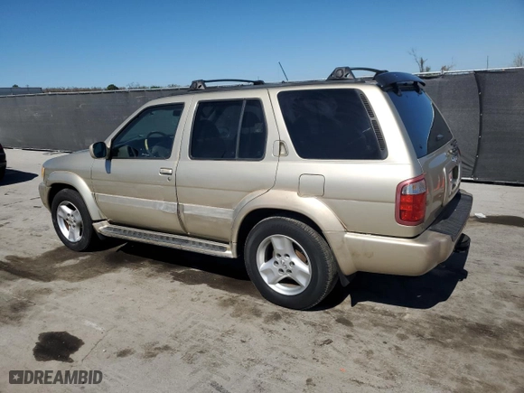 2001 Infiniti QX4 Luxury with VIN JNRDR07Y51W109670, listed as a Copart auction lot 45500625 with 142473 miles and Salvage Title. Bid and sale history available at carsss.com. Image 2.