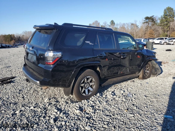 2023 Toyota 4Runner TRD Off Road with VIN JTEPU5JR6P6130526, listed as a Copart auction lot 83603484 with 0 mi miles and Salvage Title. Bid and sale history available at carsss.com. Image 3.