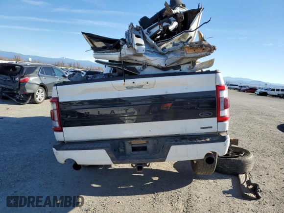 2023 Ford F-150 XL with VIN 1FTFW1E81PFA55626, listed as a Copart auction lot 88114635 with 0 mi miles and Salvage Title. Bid and sale history available at carsss.com. Image 6.