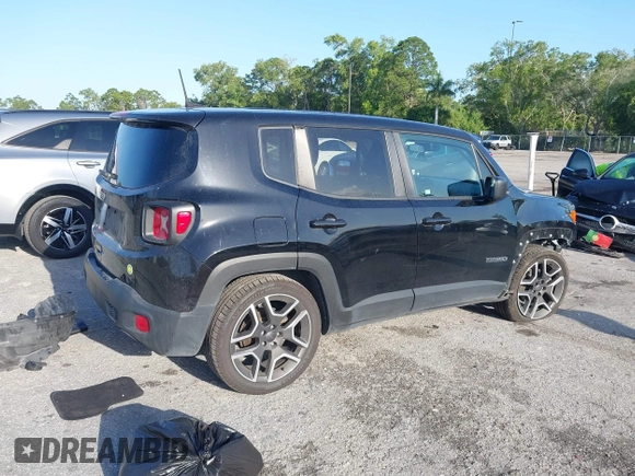 2020 Jeep Renegade Sport with VIN ZACNJAAB2LPL84352, listed as a IAAI auction lot 41936031 with 92,254 mi miles and . Bid and sale history available at carsss.com. Image 4.