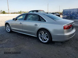 2017 Audi A8 Sport with VIN WAU43AFD0HN002058, listed as a Copart auction lot 53180585 with 95,436 mi miles and Salvage title. Bid and sale history available at DreamBid. Image 2.