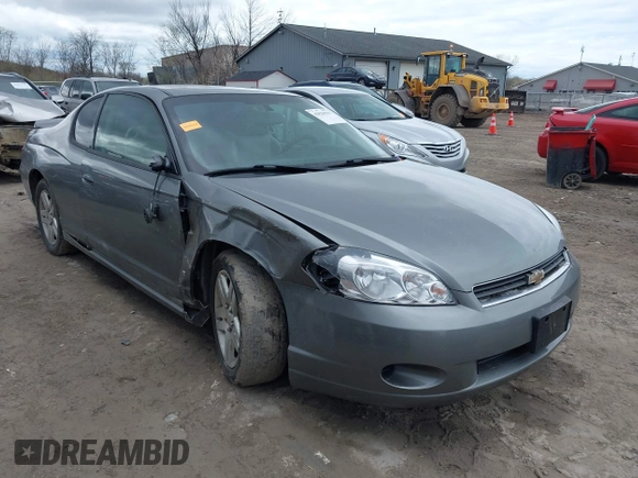 2007 Chevrolet Monte Carlo LT with VIN 2G1WK15K779244127, listed as a IAAI auction lot 42026016 with 128,328 mi miles. Bid and sale history available at carsss.com. Image 1.