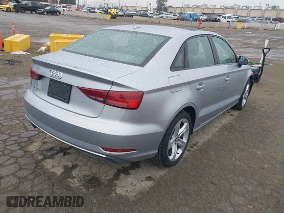 2018 Audi A3 Sedan Premium with VIN WAUAUGFFXJ1040608, listed as a IAAI auction lot 41708256 with 55,359 mi miles. Bid and sale history available at carsss.com. Image 4.