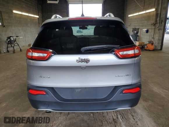 2016 Jeep Cherokee Limited with VIN 1C4PJMDB4GW153356, listed as a Copart auction lot 63284475 with 53,325 mi miles and Salvage title. Bid and sale history available at DreamBid. Image 6.
