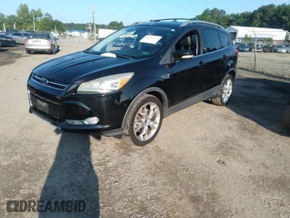 2013 Ford Escape Titanium z VIN 1FMCU9J96DUC20448, wystawiony jako IAAI lot #42663322 z przebiegiem 206 375 mil mil oraz . Historia ofert i sprzedaży dostępna na DreamBid. Obrazek 2.