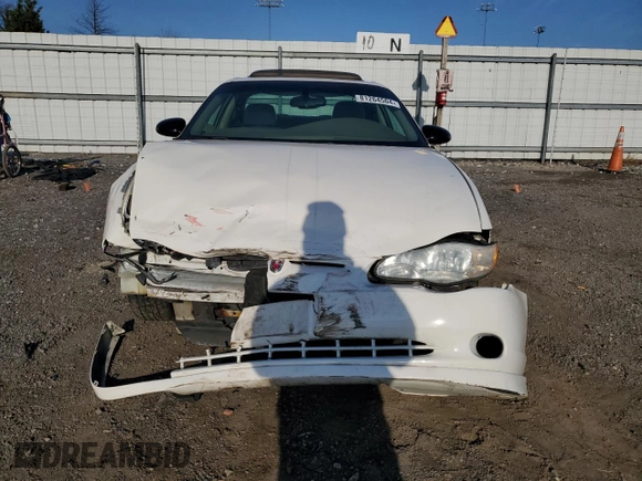 2002 Chevrolet Monte Carlo SS with VIN 2G1WX15K929302720, listed as a Copart auction lot 81264504 with Not Provided miles and Salvage Title. Bid and sale history available at carsss.com. Image 5.