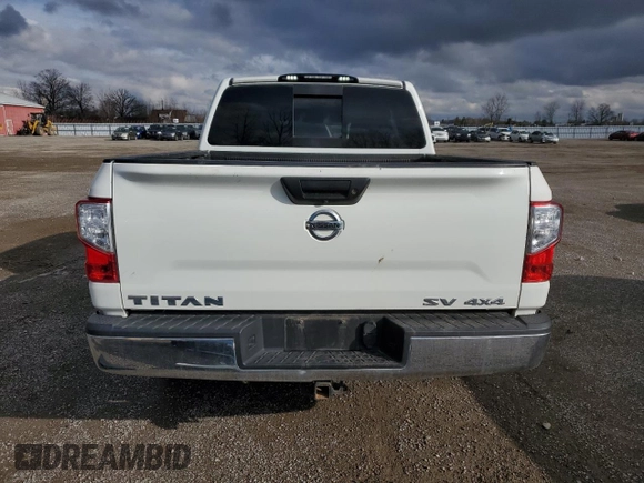 2018 Nissan Titan SV z VIN 1N6AA1EJ3JN524186, wystawiony jako Copart lot #81468294 z przebiegiem 72 350 mil mil oraz Szkoda całkowita • Salvage title. Historia ofert i sprzedaży dostępna na DreamBid. Obrazek 6.