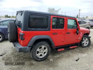 2019 Jeep Wrangler Unlimited Sport S with VIN 1C4HJXDN5KW653583, listed as a Copart auction lot 54567245 with 70,873 mi miles and Salvage title. Bid and sale history available at DreamBid. Image 3.