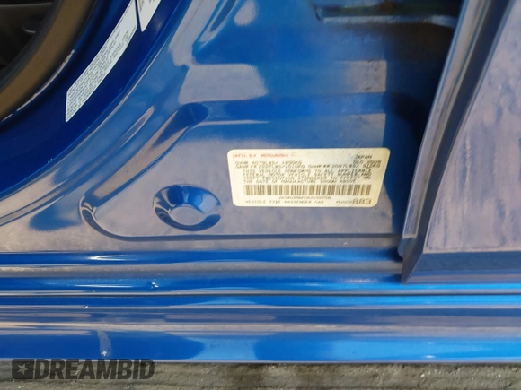 2009 Mitsubishi Lancer with VIN JA3AU86W79U039708, listed as a IAAI auction lot 42065100 with 71,763 mi miles and . Bid and sale history available at DreamBid. Image 9.