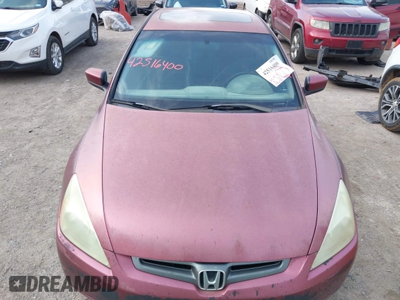 2003 Honda Accord EX with VIN 1HGCM66563A100773, listed as a IAAI auction lot 42516400 with 496,143 mi miles and . Bid and sale history available at DreamBid. Image 6.