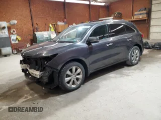 2016 Acura MDX Advance z VIN 5FRYD4H92GB014994, wystawiony jako Copart lot #56398865 z przebiegiem 91 226 mil mil oraz Szkoda całkowita • Salvage title. Historia ofert i sprzedaży dostępna na DreamBid. Obrazek 1.