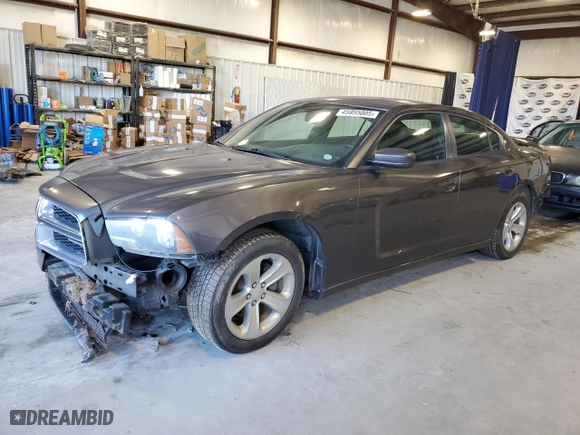 2013 Dodge Charger SE with VIN 2C3CDXBG8DH690817, listed as a Copart auction lot 45955005 with 143,337 mi miles and Salvage Title. Bid and sale history available at carsss.com. Image 1.
