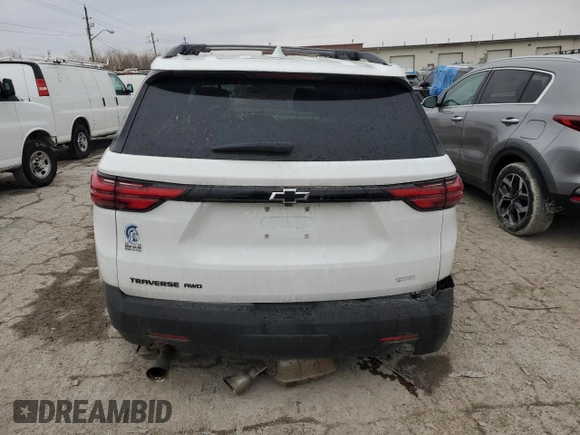2022 Chevrolet Traverse LS with VIN 1GNEVFKW3NJ116247, listed as a Copart auction lot 43724995 with 52,433 mi miles and Salvage Title. Bid and sale history available at carsss.com. Image 6.