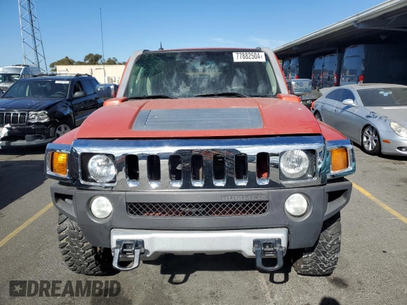2009 Hummer H3 SUV Alpha with VIN 5GTEN13L998122107, listed as a Copart auction lot 77882504 with 134,794 mi miles and Non Repairable. Bid and sale history available at carsss.com. Image 5.