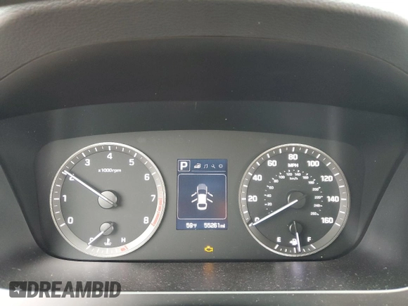 2015 Hyundai Sonata 2.4L SE with VIN 5NPE24AF1FH235304, listed as a Copart auction lot 52548435 with 55,261 mi miles and Salvage Title. Bid and sale history available at carsss.com. Image 9.