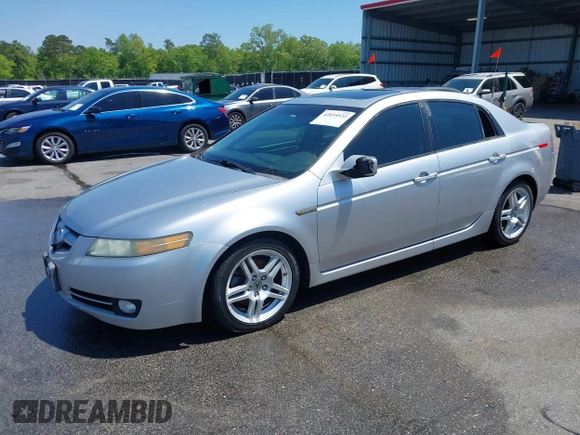 2007 Acura TL with VIN 19UUA66247A023832, listed as a IAAI auction lot 42035522 with 279,942 mi miles. Bid and sale history available at carsss.com. Image 2.
