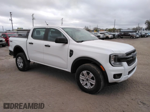 2024 Ford Ranger XL with VIN 1FTER4PHXRLE20262, listed as a Copart auction lot 42336935 with 5,517 mi miles and Salvage Title. Bid and sale history available at carsss.com. Image 4.