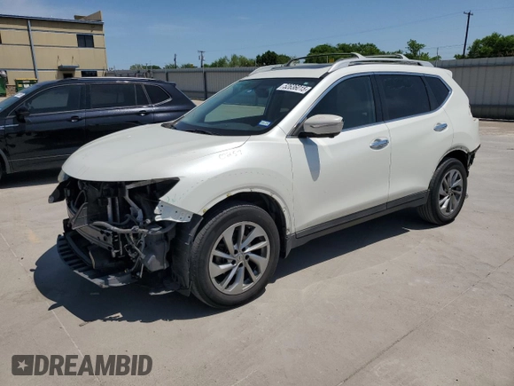 2015 Nissan Rogue SL with VIN 5N1AT2MV9FC792830, listed as a Copart auction lot 52636015 with 122,477 mi miles and Salvage Title. Bid and sale history available at carsss.com. Image 1.
