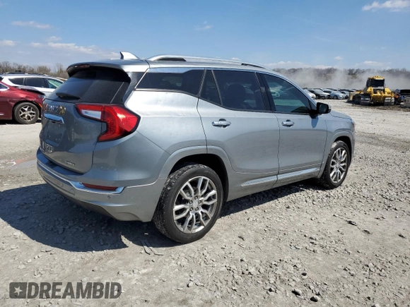 2023 GMC Terrain Denali with VIN 3GKALXEG6PL138220, listed as a Copart auction lot 50645235 with 57,048 mi miles and Salvage title. Bid and sale history available at DreamBid. Image 3.