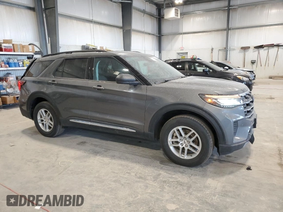2025 Ford Explorer Active with VIN 1FMUK8DH5SGA03444, listed as a Copart auction lot 56217955 with 11,733 mi miles and Salvage title. Bid and sale history available at DreamBid. Image 4.