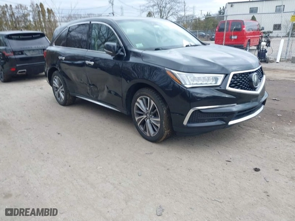 2017 Acura MDX w/Technology Pkg with VIN 5FRYD4H56HB000322, listed as a IAAI auction lot 41732941 with 1 mi miles. Bid and sale history available at carsss.com. Image 1.