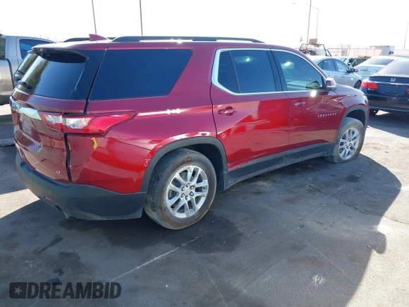 2021 Chevrolet Traverse LT Cloth with VIN 1GNERGKW2MJ193006, listed as a IAAI auction lot 41674861 with 43,465 mi miles and . Bid and sale history available at DreamBid. Image 4.