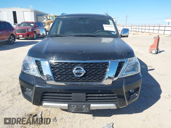 2018 Nissan Armada Platinum with VIN JN8AY2ND5J9060023, listed as a IAAI auction lot 41105928 with 111,290 mi miles. Bid and sale history available at carsss.com. Image 12.