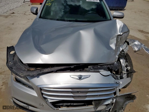 2015 Hyundai Genesis 3.8L with VIN KMHGN4JE4FU043951, listed as a Copart auction lot 50373415 with 64,079 mi miles and Salvage Title. Bid and sale history available at carsss.com. Image 11.
