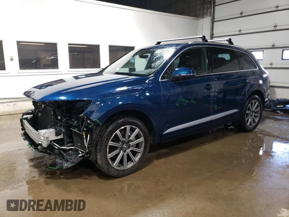 2018 Audi Q7 Premium Plus with VIN WA1LAAF73JD032143, listed as a Copart auction lot 57399785 with 97,893 mi miles and Salvage title. Bid and sale history available at DreamBid. Image 1.