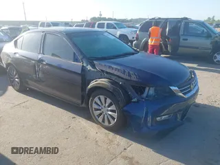 2013 Honda Accord EX z VIN 1HGCR2F71DA113458, wystawiony jako IAAI lot #41980445 z przebiegiem 118 804 mil mil oraz . Historia ofert i sprzedaży dostępna na DreamBid. Obrazek 1.