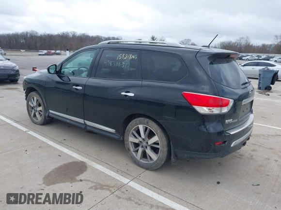 2014 Nissan Pathfinder SV with VIN 5N1AR2MM0EC698047, listed as a IAAI auction lot 41838837 with 159,818 mi miles. Bid and sale history available at carsss.com. Image 3.