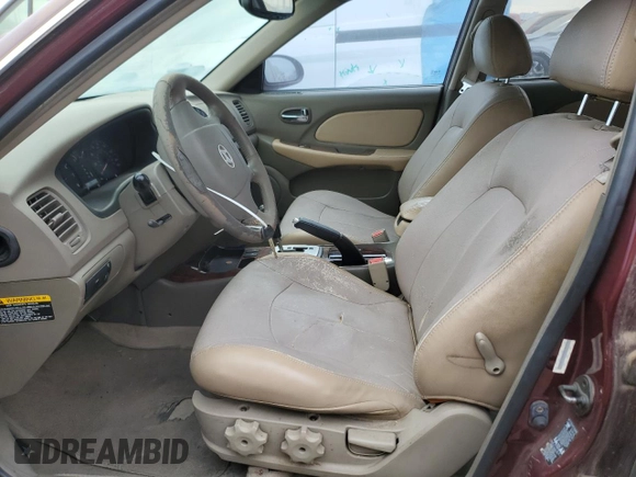 2005 Hyundai Sonata GLS with VIN KMHWF35HX5A199516, listed as a Copart auction lot 70000524 with 186,198 mi miles and Clean Title. Bid and sale history available at carsss.com. Image 7.