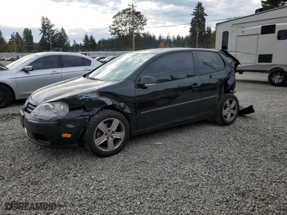 2009 Volkswagen Rabbit S with VIN WVWBB71K89W037593, listed as a Copart auction lot 74941614 with NaN miles and Salvage Title. Bid and sale history available at carsss.com. Image 1.