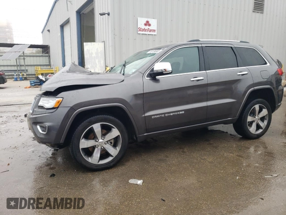 2015 Jeep Grand Cherokee Overland with VIN 1C4RJECT5FC629512, listed as a Copart auction lot 49156905 with 0 mi miles and Salvage Title. Bid and sale history available at carsss.com. Image 1.