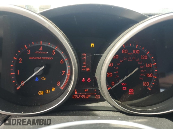 2011 Mazda 3 Mazdaspeed3 Sport with VIN JM1BL1K43B1365422, listed as a Copart auction lot 54407825 with 105,249 mi miles and Clean Title. Bid and sale history available at DreamBid. Image 9.