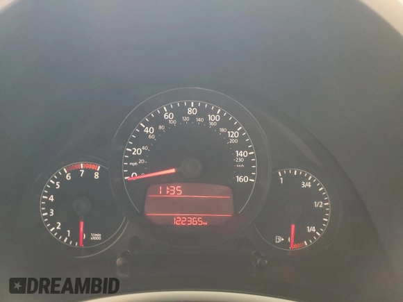2012 Volkswagen Beetle 2.5L PZEV with VIN 3VWJP7AT5CM600979, listed as a Copart auction lot 45771955 with 122,365 mi miles and Salvage Title. Bid and sale history available at carsss.com. Image 9.