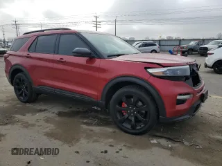 2024 Ford Explorer ST with VIN 1FM5K8GC6RGA71444, listed as a Copart auction lot 83710294 with 6,630 mi miles and Salvage Title. Bid and sale history available at carsss.com. Image 4.