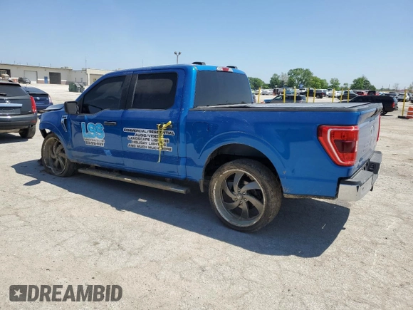 2021 Ford F-150 XL with VIN 1FTFW1E50MFA32128, listed as a Copart auction lot 56423385 with 88,965 mi miles and Salvage title. Bid and sale history available at DreamBid. Image 2.