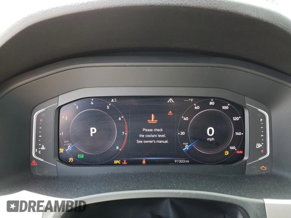 2019 Volkswagen Atlas SEL Premium z VIN 1V2NR2CA3KC603035, wystawiony jako Copart lot #60467885 z przebiegiem 97 303 mil mil oraz Szkoda całkowita • Salvage title. Historia ofert i sprzedaży dostępna na DreamBid. Obrazek 9.