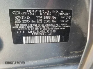 2016 Hyundai Elantra GT with VIN KMHD35LH5GU321649, listed as a Copart auction lot 74807984 with 0 mi miles and Salvage Title. Bid and sale history available at carsss.com. Image 13.