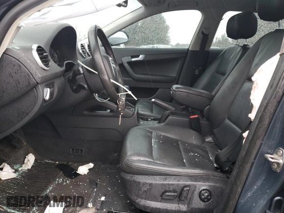 2012 Audi A3 Premium Plus with VIN WAUPEAFM0CA138942, listed as a Copart auction lot 89160125 with 151,955 mi miles and Salvage title. Bid and sale history available at DreamBid. Image 7.